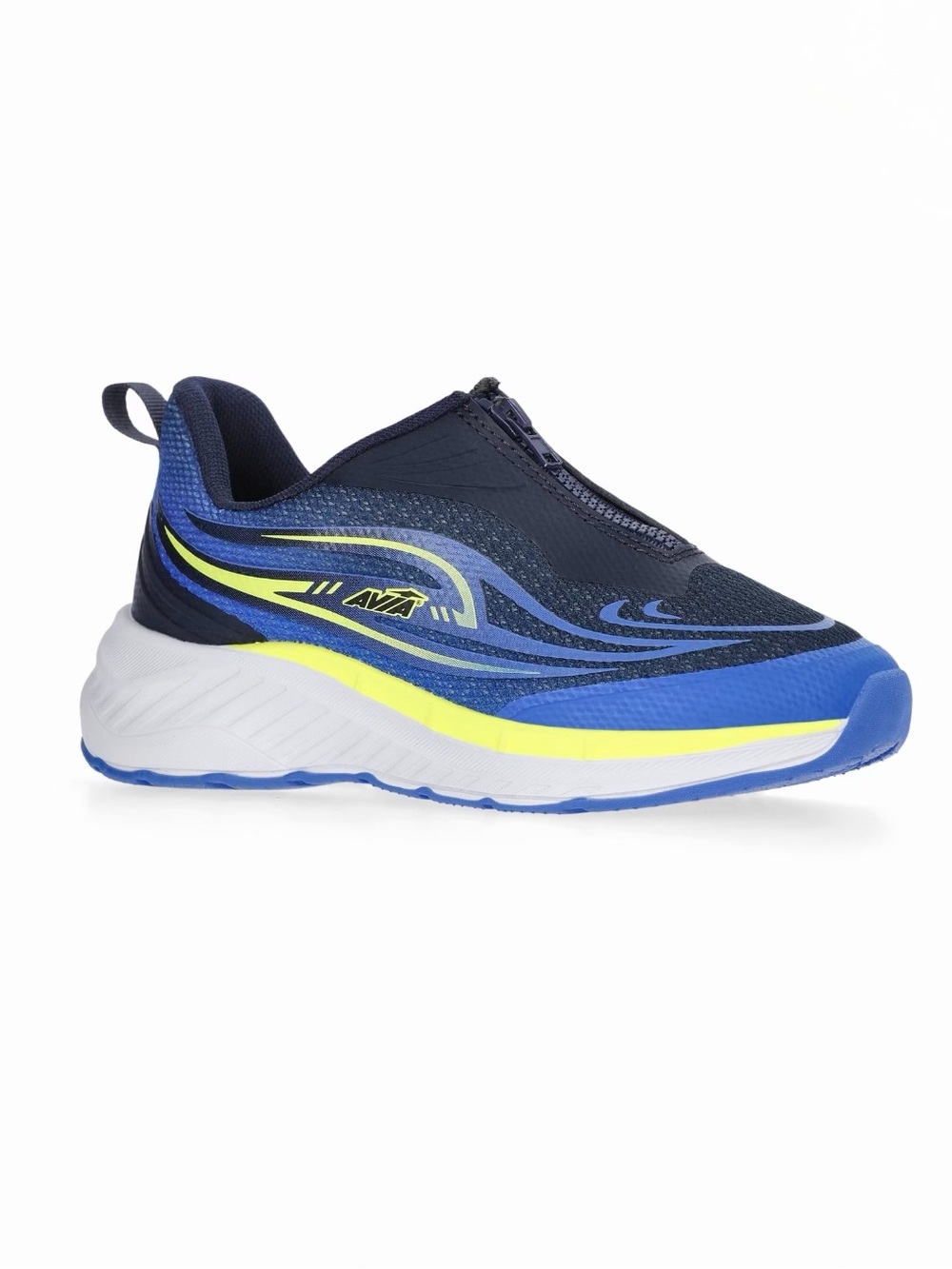 Blue Zip Easy On Athletic Sneakers